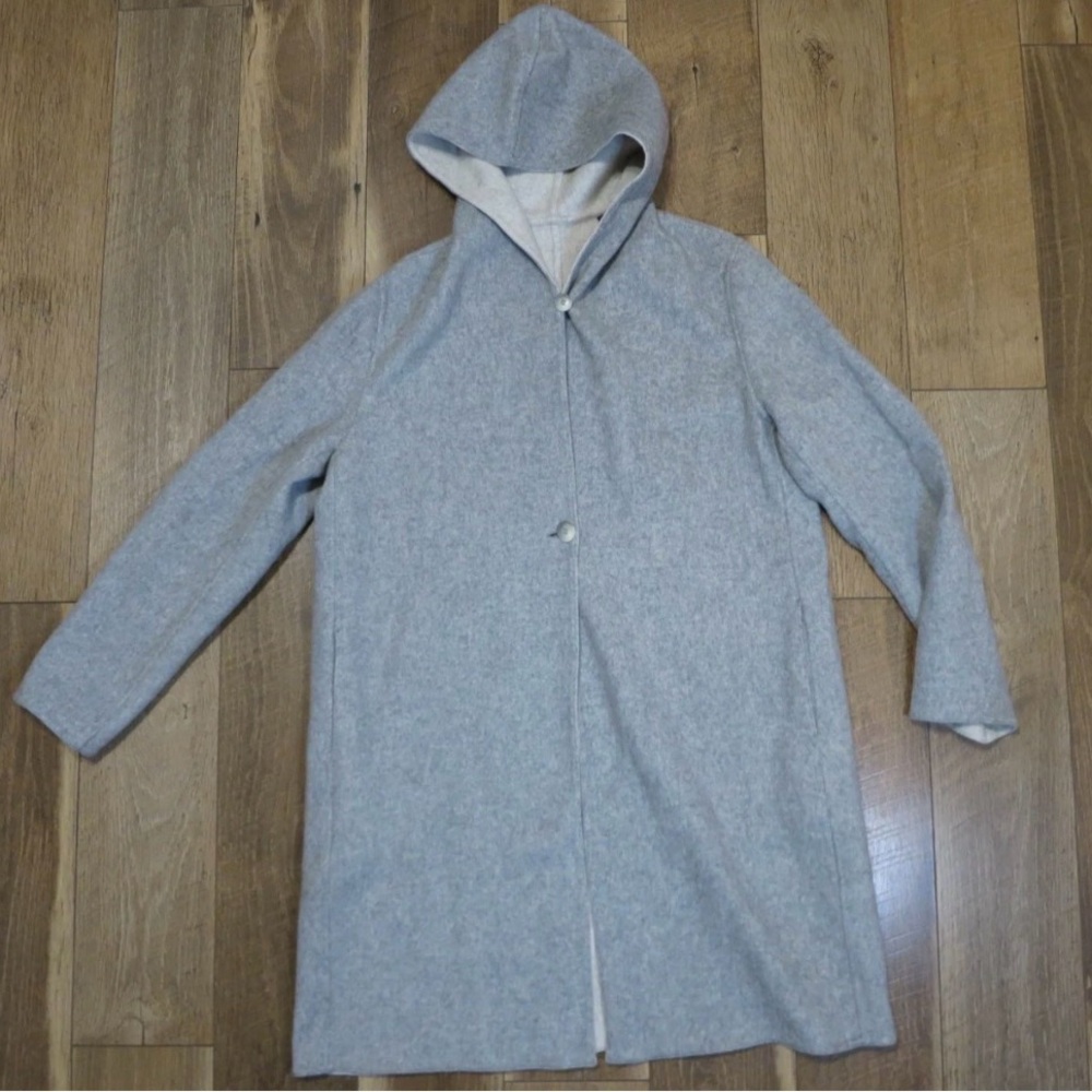 Uniqlo wool blend Light gray coat/jacket